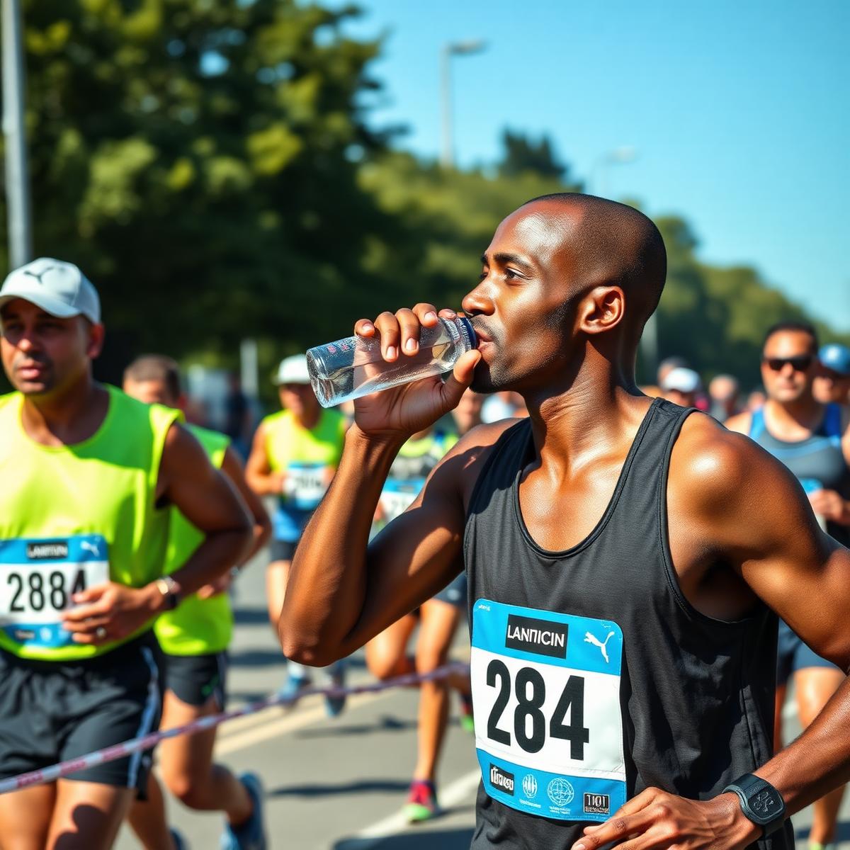 Aid station hydration